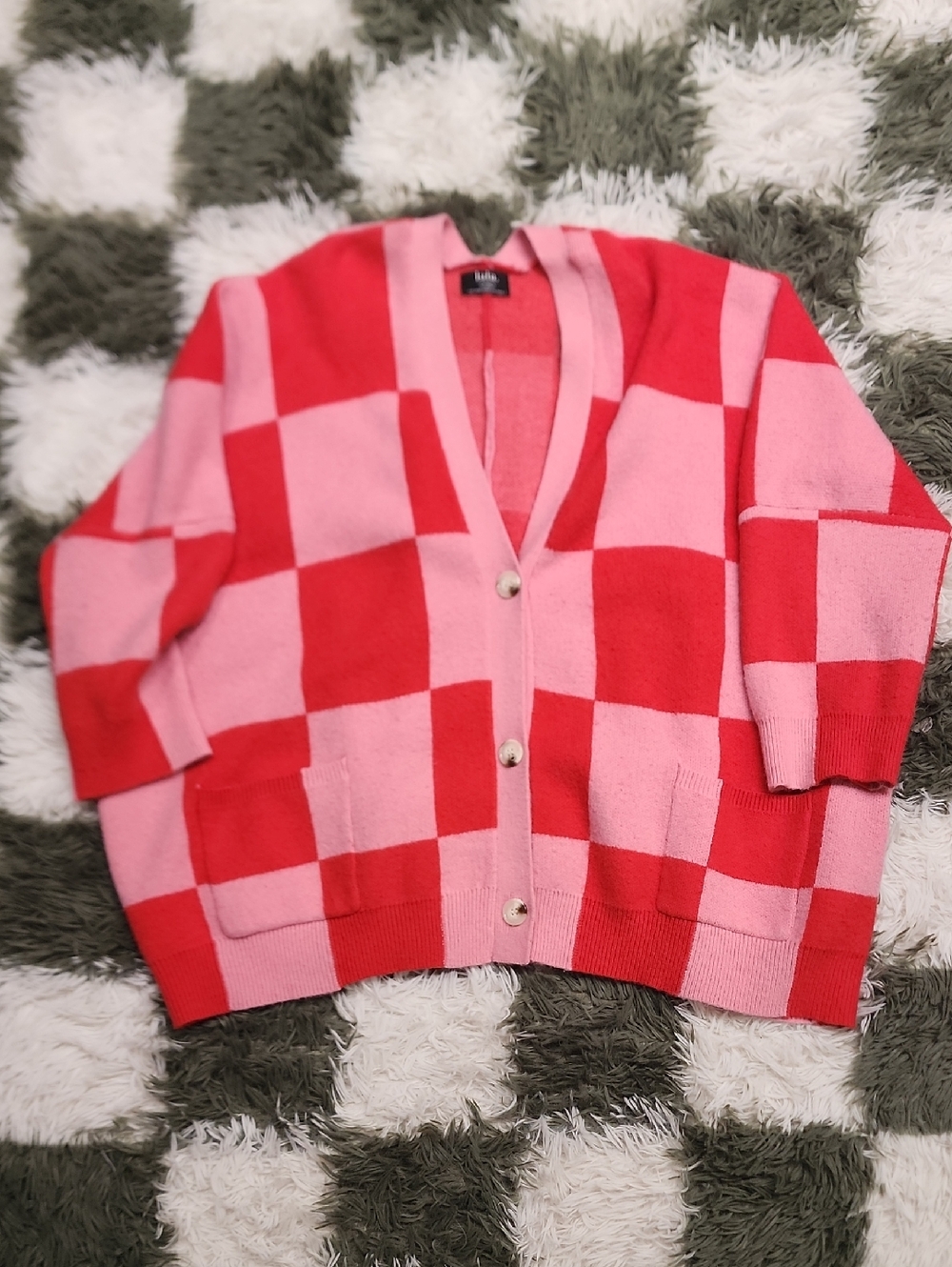 Dressed In Lala Checkered Sweater